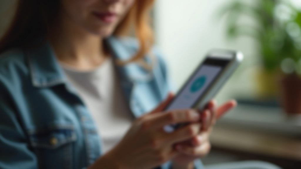 Person checking phone usage statistics on mobile device