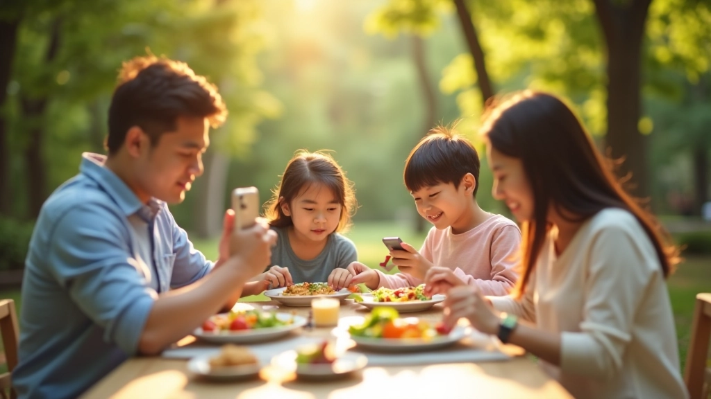 Family enjoying quality time without screens